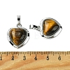 Natural Tiger Eye Pendants G-C114-03P-22-3