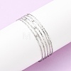 304 Stainless Steel Multi-strand Cuff Bangles for Women BJEW-B156-01-1