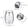 Alloy Cremation Urn Kit AJEW-CN0001-10T-2