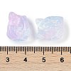 Transparent Spray Paint Glass Beads GLAA-H035-01K-3
