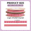 2 Rolls 2 Colors Polyester Striped Ribbon OCOR-PH0036-73-2