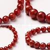 SUNNYCLUE Natural Coral Round Beads Stretch Bracelets BJEW-PH0001-10mm-12-4