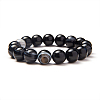 Natural Nazar Boncuk Round Beads Stretch Bracelets BJEW-PH0001-10mm-17-2