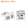 Square 201 Stainless Steel Swank Cuff Links SA-CBAE2BD-01G-A-4