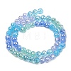 Electroplate Glass Beads Strands EGLA-D300-06-6mm-05-2