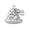 Brass Micro Pave Cubic Zirconia Charms LS-KK-H521-02B-P-1