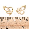 Brass Micro Pave Cubic Zirconia Pendants KK-A281-07G-3