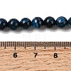 Natural Banded Agate Beads Strands G-I392-A01-6mm-02-5