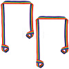 2Pcs Polyester Yoga Mat Stripe Strap AJEW-CY0002-80-1