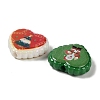 Christmas Printed Opaque Acrylic Beads OACR-D316-02A-2