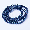 Electroplate Transparent Glass Beads Strands LS-EGLA-A034-T2mm-UA02-2