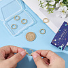 6Pcs Brass Micro Pave Clear Cubic Zirconia Twister Clasps KK-SC0008-22-3