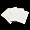 50Pcs Rectangle Paper Earring Display Cards CDIS-M008-01A-2