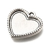 Tibetan Style Alloy Pendant Cabochon Settings for Enamel FIND-D042-09B-AS-2