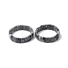 Rectangle Natural Map Stone Beads Stretch Bracelets for Women Men BJEW-Z149-01G-4