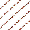 Brass Coated Iron Flat Cable Chains CH-TAC0007-01R-3