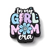 Mother's Day Silicone Focal Beads SIL-G013-01I-1