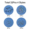 32Pcs 4 Styles Stainless Steel French Earring Hooks & Leverback Earring Findings & Ball Stud Earring Post & Earring Hooks Findings Kits STAS-FS0001-62-2