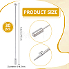 30Pcs Stainless Steel Brooch Pins JEWB-BC00001-18-2