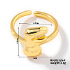 Fashionable Letter Brass Open Cuff for Women UR6840-6-1