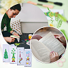 Gorgecraft 4 Sets 4 Styles Lighthouse/Gnome/Christmas Tree DIY Bookmark Cross-Stitch Beginner Kit DIY-GF0009-24-5