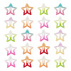 20Pcs Iron Enamel Snap Hair Clips PHAR-TADJ0001-08-2
