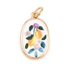 Printed Brass Pendants KK-B183-01G-02-1