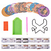 Halloween DIY Diamond Painting Cup Mat Kits DIY-TAC0012-71-3