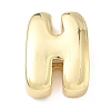 Brass Initial Beads KK-B167-27G-01H-1
