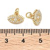 Brass Micro Pave Cubic Zirconia Pendants KK-A291-27A-G-3