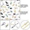 Unicraftale 60PCS 2 Sizes PVD Vacuum Plating 304 Stainless Steel Lobster Claw Clasps STAS-UN0025-03-5