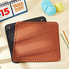 WADORN 2 Pcs 2 Colors PU Leather Square Bag Nail  Bottom DIY-WR0001-84-5