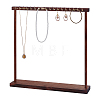 2Pcs Wood Necklace Organizer Display Stands NDIS-WH0016-15B-01-1