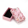Flower Pattern Cardboard Jewelry Packaging Box CBOX-L007-003D-2