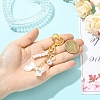 Brass & ABS Plastic Imitation Pearl Pendant Decorations HJEW-YW00398-3