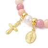 Alloy Charm Bracelets BJEW-JB13311-3