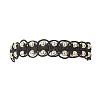 Adjustable Synthetic Non-magnetic Hematite Beads Braided Bead Bracelets for Women BJEW-JB12919-6