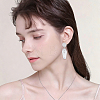 48Pcs 4 Styles 201 Stainless Steel Flat Round Stud Earring Findings STAS-BBC0010-47A-6