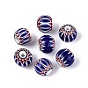 Handmade Millefiori Glass Rondelle Beads LA-UK0001-01-1
