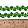Transparent Glass Beads Strands GLAA-Q116-01A-B10-4