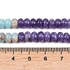 Dyed Natural White Jade & Synthetic Shoushan Stone Beads Strands G-Z135-C12-6