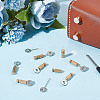 DICOSMETIC 8Pcs 2 Styles DIY Leathercraft Locking Pins TOOL-DC0001-12-4