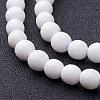 Synthetic White Agate Beads Strands G-D419-8mm-01-2