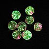 Luminous Handmade Enamel Gold Sand Glass Beads Strands LAMP-U004-08-1
