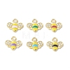 Golden Plated Alloy Enamel Charms ENAM-G212-18G-1