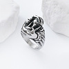 Vintage Punk 304 Stainless Steel Finger Rings YJ4863-2-1