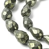 Natural Pyrite Beads Strands G-D067-J04-2