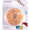 1Box ABS Plastic Imitation Pearl Dome Cabochons SACR-PH0001-32-7