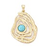 Alloy Pave Resin Big Pendants PALLOY-N179-75MG-1