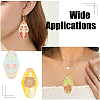 12Pcs 12 Styles Twelve Constellations Alloy Enamel Big Pendants ENAM-YW0008-20-6